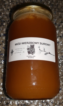 MIÓD WIERZBOWY SUROWY